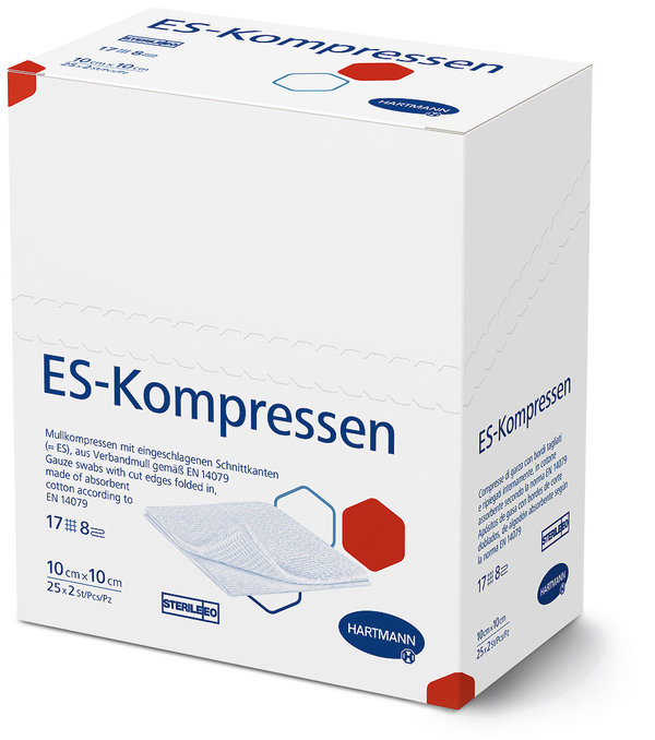 ES-Kompressen 8-fach steril, 10 x 10cm , 50 Stück